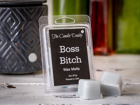 Boss Bitch - Apple Maple Bourbon Scent - Maximum Scented Wax Melt Cubes - 2 Ounce Package...