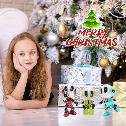 Talking Robot for Kids Toys - Mini Robot Toys That Repeats What You Say, Toys for 3 4 5 6 7 8 Year Old Girls and Boys,Christmas Toys for Age 3+ Bo...
