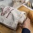 Linen Bread Bags, Pack of 4 Large and Extra Large Natural Unbleached Bread Bags, Reusable Drawstring Bag for Loaf, Homemade Artisan Bread Storage,...