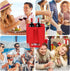 Hi.FANCY Felt Cloth Beer Bag, Protable Large Wine Cardboard Bottle Carriers with Carry Handle, 2 Bottle Wine Carrier Flexible Divider for Travel P...