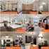 E12 LED Dimmable 8W Equal 100 watt Daylight 4000K T6 T25 E12 Candelabra Bulb for Chandeliers,Ceiling Fan,Pendant,Wall sconces AC120V 800LM e12 Lig...