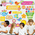 42 Pcs Spring Summer Bulletin Board Set Classroom Decorations Blooming Floral Positive Sayings Bulletin Boards Inspirational Cutouts Border for Sc...
