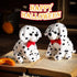 Kathfly 4 Pieces Halloween Plush Toy Dog Dalmatian Stuffed Animal Dalmatian Dog Spotted Stuffed Puppy Cuddly Sitting Stuffed Animal Toy Birthday P...