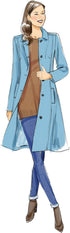 Butterick Patterns B6385 E5 Misses' Funnel-Neck, Peter Pan or Pointed Collar Coats with Custom Cup Sizes by Lisette, Size 14-22 (6385)...