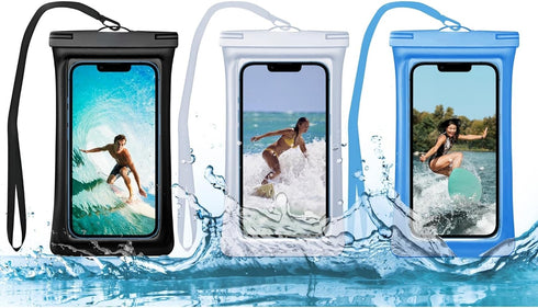 Waterproof Phone Pouch - Floating Waterproof Cellphone Case- Water Proof Clear Holder Protector for iPhone 15 Pro Max, Protector for iPhone with N...