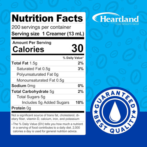 Heartland Non Dairy Liquid Coffee Creamer, French Vanilla, 200 Single Serve Cups, Shelf Stable, No Refrigeration......