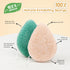 Konjac Exfoliating Organic Cleansing Facial Sponges Set - Natural Walnut Charcoal Konjac Face Sponge for Exfoliator Skincare Makeup Removal Body W...