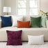 decorUhome Chenille Soft Throw Pillow Covers 18x18 Set of 2, Farmhouse Velvet Neutral Decorative Pillow Covers with Stitched Edge for Couch Sofa B...