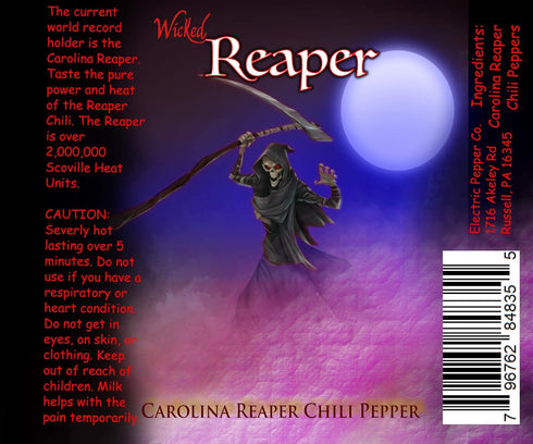 Wicked Reaper Wicked Tickle Carolina Reaper Chili Peppers World's Hottest Dried Spice 10 Pack +2 Free...