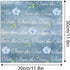 24 Sheets Scrapbook Paper Blue Rose Flower Garden Pattern Paper Double Sided Printing Craft Paper for DIY Card Making Journaling Wedding Scrapbook...