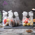 YunKo Cookie Bags for Gift Giving Clear Cellophane Treat Bags for Favors Mini Loaf, Bundt Cake, Hot Cocoa Bomb Packaging With Stickers(100PACK, Bl...