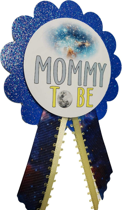 Mom & Dad to Be Baby Shower Pins for Galaxy Out of this World Theme Sprinkle or Gender Reveal Party...