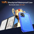Cozycase Compatible with iPhone 12 Pro Max Waterproof Case - Full Body Rugged Dustproof Shockproof Cover Bumper Case with Built-in Screen Protecto...