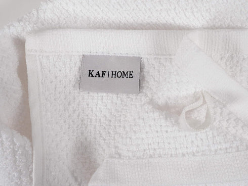 KAF Home Deluxe Popcorn Terry Kitchen Towels, Cotton Kitchen Dish Towels, Set of 4, White...
