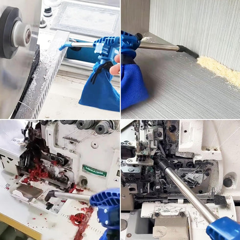 Blow and Suction Dual Purpose Dust Blow Gun for Compressor Pneumatic Air Blow Gun Air Duster Blower 1/4 In NPT with Dust Storage Bag...