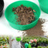 Gardening Sand Soil Compost Sifter,4 Pack Rock Garden Sieve Soil Sifter, Round Plastic Soil Sifting Pan Sand Sifter Set for Home Plant Gardening S...