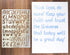 Aleks Melnyk No.44 Pyrography Stencils, Wood Burning 3 PCS Templates, Metal Letters Stencil for Engraving Wood and Patterns, Alphabet and Number, ...
