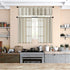 MRTREES Sheer Tier Curtains Beige Kitchen 36 inches Long Bathroom Short Curtains Sheers Transparent Voile Half Window Treatments Rod Pocket Light ...