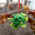 2pcs Chicken Vegetable Feeder Ball Hanging Feeding Toy, Poultry Fruit Holder Chicken Cabbage Feeder Treat Feeding Tool for Hens Chicken Coop Goose...