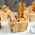 One Pint Wooden Berry Baskets (10 Pack) – For Fruit Picking, Arts, Crafts, and Decor; 4” Square Vented Wood Boxes...