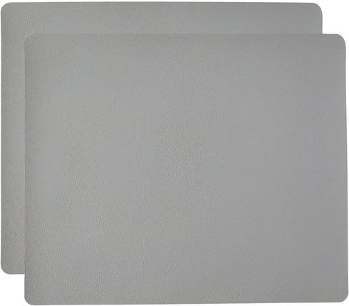 Mouse Mat Gaming PC Computer Office Mouse Pad Small Blank Mouse Pads Thin Mouse Pad Leather Grey Pack of 2...