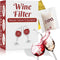 Wine Filters (24 Pack), Remove Sulfite Tannin and Histamines, All Natural Ingredients, Wine Allergy Sensitivity Prevention, Stop Wine Headaches Na...