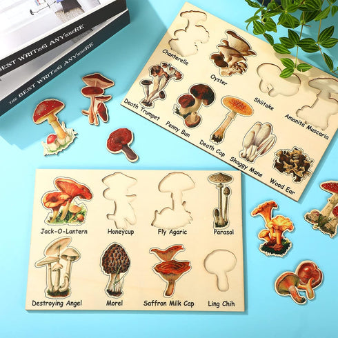 Kathfly 2 Pieces Leaf Wooden Jigsaw Puzzles Leaf Puzzle Montessori Toy Montessori Puzzle Early Educational Learning Puzzle for Birthday Gift Early...