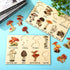 Kathfly 2 Pieces Leaf Wooden Jigsaw Puzzles Leaf Puzzle Montessori Toy Montessori Puzzle Early Educational Learning Puzzle for Birthday Gift Early...
