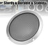 X AUTOHAUX 8" Speaker Grille Cover Mesh Trim Round Subwoofer Grille Horn Protective Guard Silver Tone Car Auto Stereo Accessories...