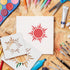 8 PCS Sun Stencil, 8 Sizes Reusable Sun Template for Painting Boho Sun Stencil Decoration Sun Paint Stencils for Wood Floor Wall DIY Art Crafts Pr...