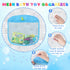 Light Up Bath Toys for Toddlers Kids Baby Boys, No Hole Dinosaur Bath Toys with Bath Book & Organizer, Led Light Bath Time Water Toys for Bath Tub...