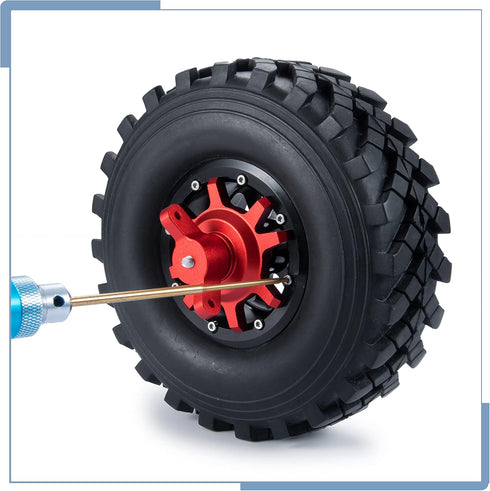 Zolikar RC Tires Tool 1.9 Tires 2.2 Crawler Tires Installation and Removal Tool Assembly for 1/10 Scale RC Crawler Car 1.9/2.2 Beadlock Wheels, Bl...