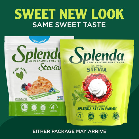 SPLENDA Stevia Zero Calorie Sweetener for Baking, Plant Based Sugar Substitute Granulated Powder, 9.7oz Resealable Pouch...