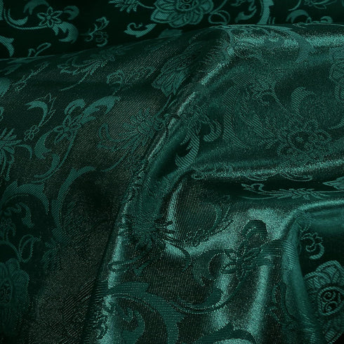 Green Satin Fabric by The Yard - 1 Yard 60 Inch Wide Satin Jacquard Fabric Silky Smooth Satin for DIY Crafts and Clothing Making...