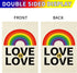 Love is Love Rainbow Pride Garden Flag Double Sided, LGBTQ Garden Flag Yard Flag for Outdoor Decoration 12x18 Inch...