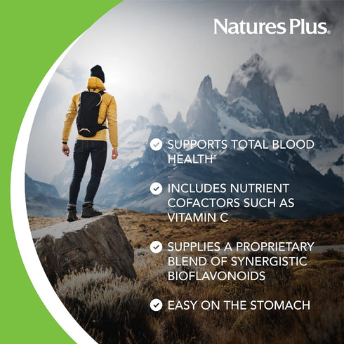 NaturesPlus Hema-Plex Iron - 60 Fast-Acting Softgels, Pack of 2-85 mg Elemental Iron + Vitamin C & Bioflavonoids for Healthy Red Blood Cells - Veg...