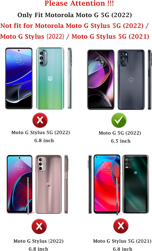 for Moto G 5G Case, Motorola Moto G 5G Case with HD Screen Protector, Fashion Non-Slip Shock-Absorption Flexible TPU Bumper Soft Rubber Protective...
