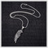 Punk Titanium Steel Angel Wing Pendant Feather Necklace...