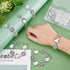 PH PandaHall 10pcs Bracelet Bezel Settings for Jewelry Making, 304 Stainless Bracelet Blank with 22mm Round Cabochon Settings Bezel Tray for Jewel...