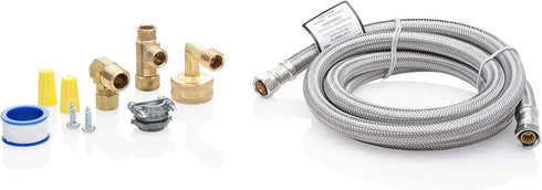 Smart Choice 6-Foot Stainless Steel Dishwasher Installation Kit