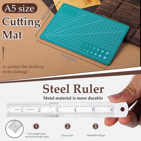 34 Pack Craft Knife Exacto Knives Kit, 2 Precision Hobby Knife with 20 Spare Art Knife Blades and Carving Pattern Description Paper for Art, Scrap...