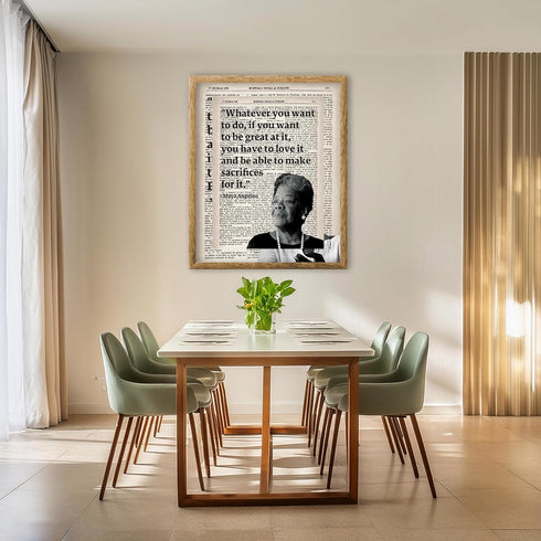 Posterizer 1 pcs-Whatever You Want to Do-Maya Angelou-Quotes-Afro-American Art Collection- Living Room Bedroom Decor- unframed wall art...