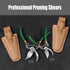 6 Inches Pruning Shears Soft Grip Bypass Pruner Classic Hand Pruner Tree Trimmer Gardening Tool with Leather Sheath Pouch...