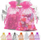 ANZNKU 50 Pack Organza Bags 4 x 6 inch Premium Sheer Drawstring Organza Bags for Candy Jewelry Party Wedding Christmas Favor Gift Bag (Pink)...