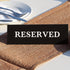 6 Pieces Plastic Reserved Table Sign Table Tent Wedding Guest Reservation Seat Sign for Restaurant Wedding Chairs...
