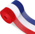 3 Rolls 24 Yards 4th of July Ribbon Rolls 1 Inch Red White Blue Gift Wrapping Ribbon Patriotic Ribbon for Independence Day DIY Crafts Wreath Bow M...
