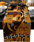 African Black Woman Cotton Linen Rectangle Table Runners 18''x72'', Elephant and Giraffe Luxury Table Runners for Wedding Party Banquet Dinner Dec...