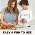 Zulay Kitchen Premium Garlic Press Set - Rust Proof & Dishwasher Safe Professional Garlic Mincer Tool - Easy-Squeeze, Easy-Clean with Soft, Ergono...