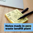 Post-it 100% Recycled Paper Super Sticky Notes, 2X The Sticking Power, 3x3 in, 5 Pads, 70 Sheets/Pad, Canary Yellow(654R-5SSCY)...