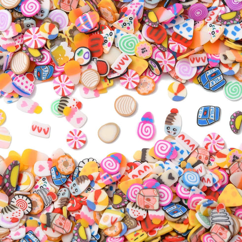 Airssory 3000 Pcs Handmade Polymer Clay Food No-Hole Slice Beads for Jewelry Making DIY Craftings...